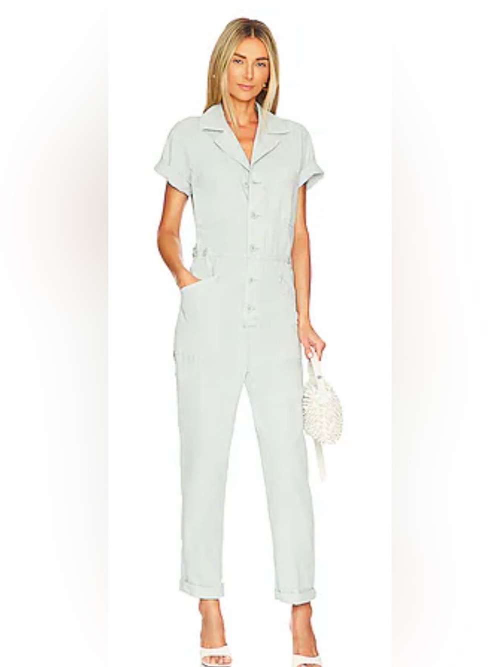 Pistola Grover Short Sleeve Field Suit Jumpsuit Blue Frost S